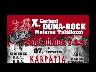 X gerjeni duna rock motoros találkozó 2018 június 7 8 9
