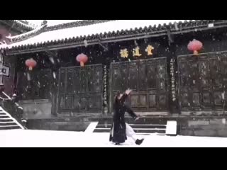 Snowing in wudang this morning