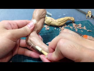 How to sculpt hyperrealistic bruce lee part 22 refining hands