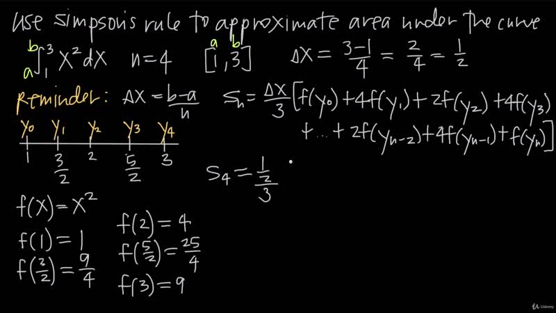 [05 integrals other approximation methods] 038 simpsons rule