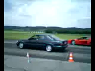 Mercedes e60 amg vs ferari