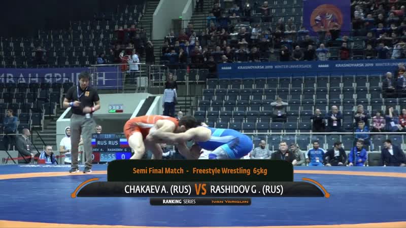 1/2 финала 65кг ахмед чакаев (rus) vs гаджимурад рашидов (rus) | ярыгин 2019 | riwus