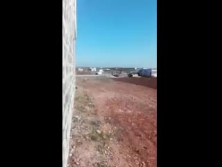 Turkish army convoy retreating from some post in idlib cs due to ruaf airstrikes mp4