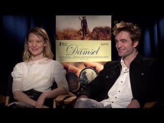 Hollywood first look features damsel press junket interview w/rob and mia