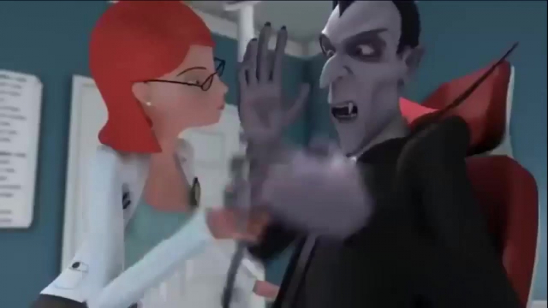 Дракула у стоматолога! смешной мультик про больные зубы