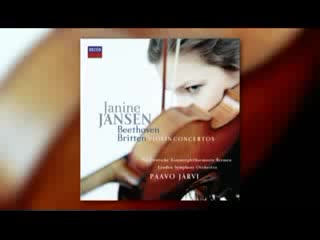 Janine jansen vioolconcerten beethoven en britten promo