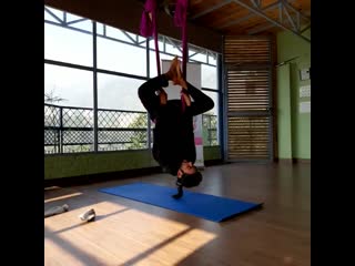 Aerial yoga class, india