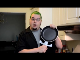 Frying pans with weapon handles