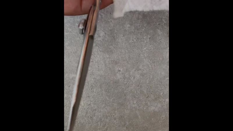 Результат заточки парикмахерских ножниц!