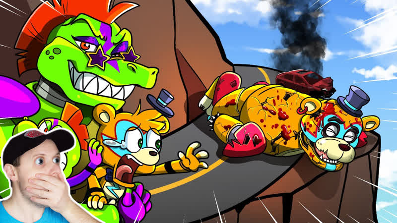 Как монти сбил фредди фнаф секьюрити брич анимация фнаф 9 мульты