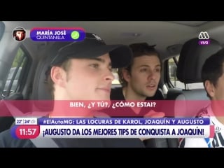 Augusto schuster, karol lucero y joaquín méndez en #elautomg