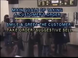 1986 hardees training video