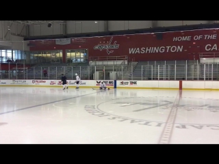 Alex ovechkin, evgeny kuznetsov, and dmitry orlov return to kettler