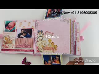 Scrapbook for baby girl scrapbook for birthday scrapbook for anniversary