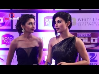 Mouni roy & sriti jha at zee gold awards 2016