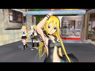 ☾☽ vocaloid вокалоид 【test 2】lily リリリリ★バーニングナイト【mmd】