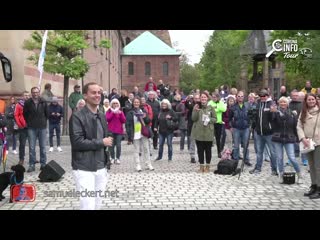 Samuel eckert speyer domplatz live #polizei verbietet #sprecher #nationalhymne