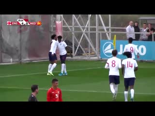 Bukayo saka scores for the england u19s