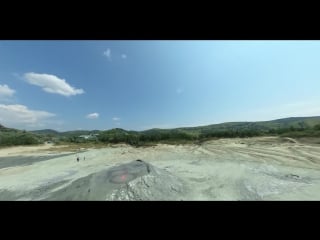 Mud volcanos romania 360° 4k video slideshow