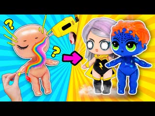 12 супер лайфхаков и миниатюрных поделок с куклами лол сюрприз! мультик lol surprise toy hacks