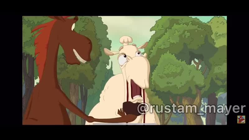 Ебанутая лошадь серёга хочет трахнуть корову