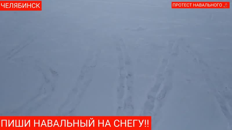 [протест навального] надпись навальный работает! заставь чиновников убирать снег!