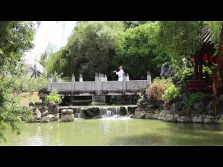 Seisan kata in the chinese park in okinawa, sensei aleksandr grib 6th dan