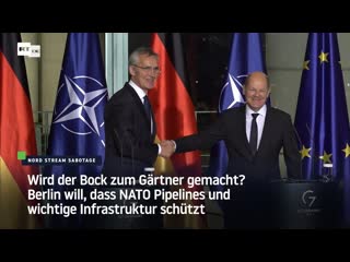 Wird der bock zum gärtner gemacht? berlin will, dass nato pipelines und wichtige infrastruktur schützt