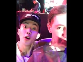 Turning up with @jparkitrighthere at @stageseattle music video shoot #stageseattle #jaypark #turnup #moet #seattle #kpop