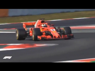 Kimi and seb in action during pre season testing 🙂 #ferrari #sf71h