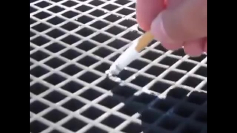 Поджигаем автоковрик eva сигаретой