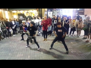 [maxxam] exid ☆위아래☆ 커버안무 홍대댄스버스킹 20170424월 [korean hongdae kpop street dance bus