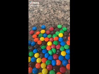 Trying to color code m&m's even though i'm colorblind 💙 i think i got close!!!!