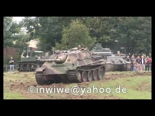 Jagdpanther in action an der wtd 41 in trier tank destroyer panther in action