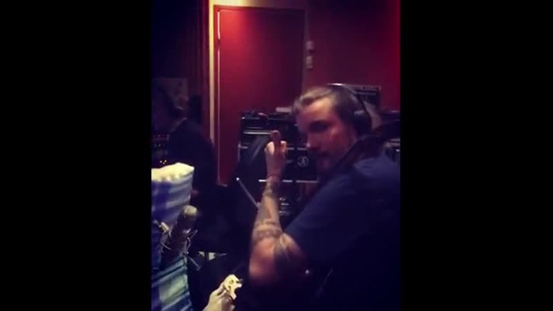 Perttu &amp; mikko in the studio apocalyptica by genelec instagram