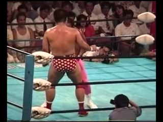 Giant baba/mighty inoue/ryuma izumida vs haruka eigen/masanobu fuchi/motoshi okuma [handheld]