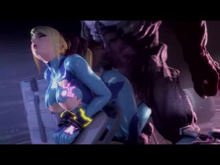 Samus aran x monster doggystyle; big tits; vaginal fucked; 3d sex porno hentai; [metroid]