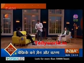 Barun sobti and zain imams fun at juzz baat zee tv 27th may 2018