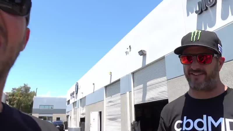 Ken block takes ufc fighters jorge masvidal and tyron woodley on a wild rallycross ride