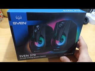 Бюджетный гейминг возможен? акустическая система 2 0 sven 370 чёрный / usb / 6 вт / подсветка