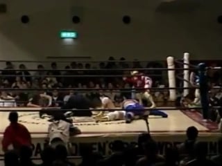 2 mariko yoshida, kaoru ito, yumi fukawa vs etsuko mita, chaparita asari, kumiko maekawa (3/20/1996)