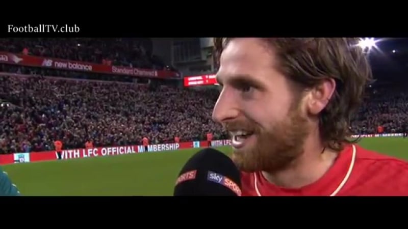 Послематчевою интервью аллена и миньоле