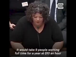 Working woman testifies about the unforgiving reality of poverty in the u s