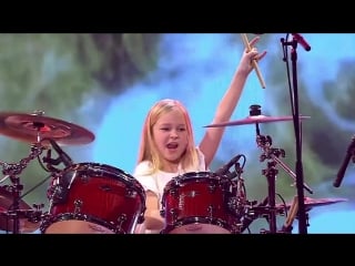 10 year old drummer johanne astrid winner of denmarks got talent 2017 compilation