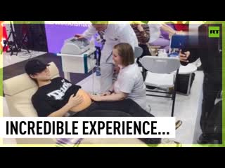 Mpreg simulator | 'russia' exhibition visitors get opportunity to experience labor pains