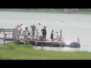 Kendall jenner hailey baldwin join scott disick on speed boat in the hamptons! (2)