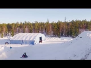 Daniel bodin lands huge double backflip on a snowmobile!