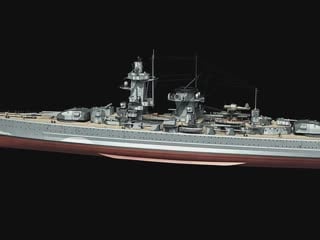 Pocket battleship admiral graf spee in 3d