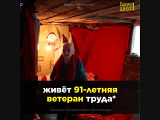 91 летняя ветеран труда вынуждена жить в сарае