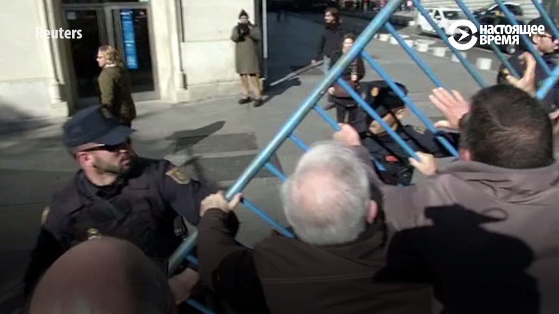 Протесты в испании